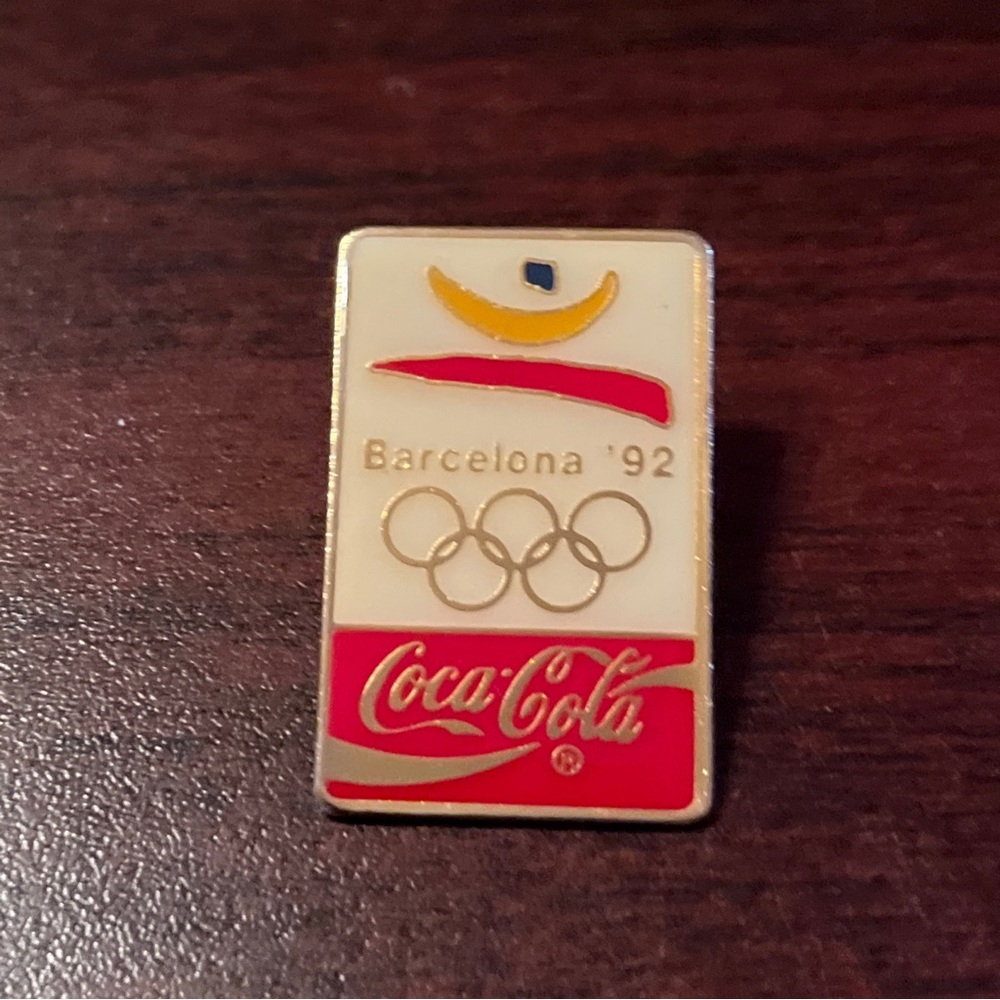 Vintage 1992 Coca-Cola Coke Barcelona Olympics‎ Lapel Hat Pin
